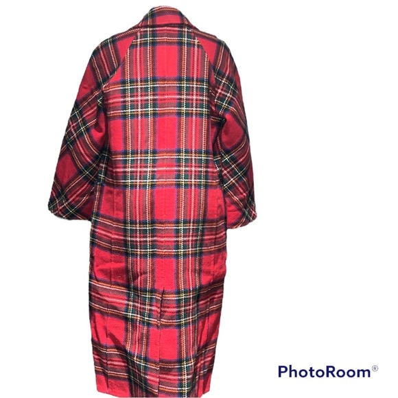 Bwot Burberry Tartan Double-Faced Wool Cashmere Oversized Coat - Picture 4 of 10